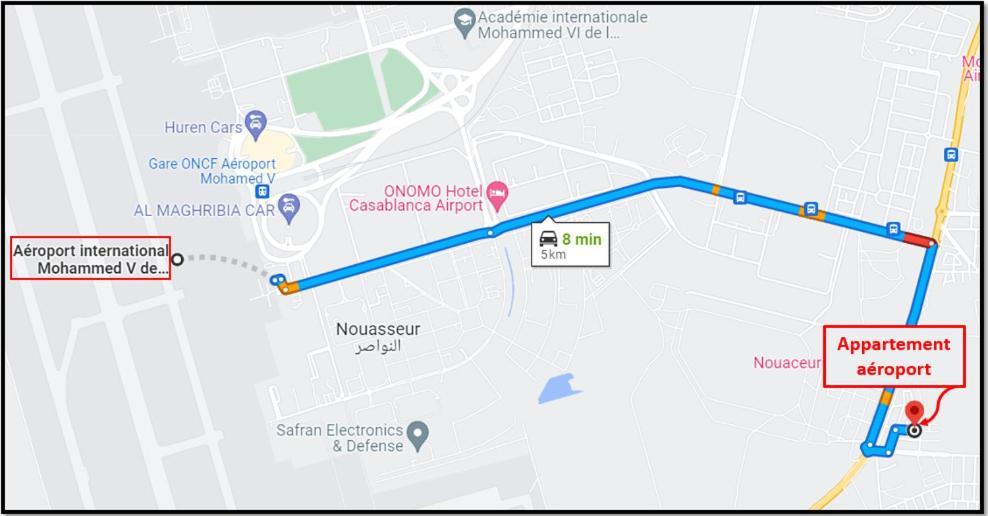 Appartement Aeroport Casablanca Nouaceur Экстерьер фото